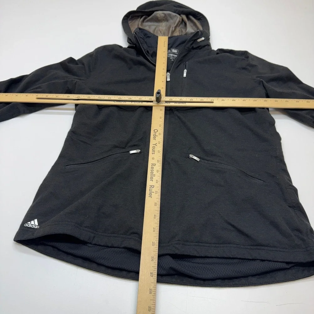 Adidas Jacket Womens Large Black Climaproof Golf Gorpcore Athleisure